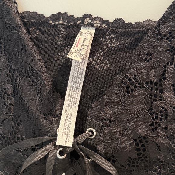 Intimately Free People Black Lace Bodysuit Lingerie - Picture 4 of 10